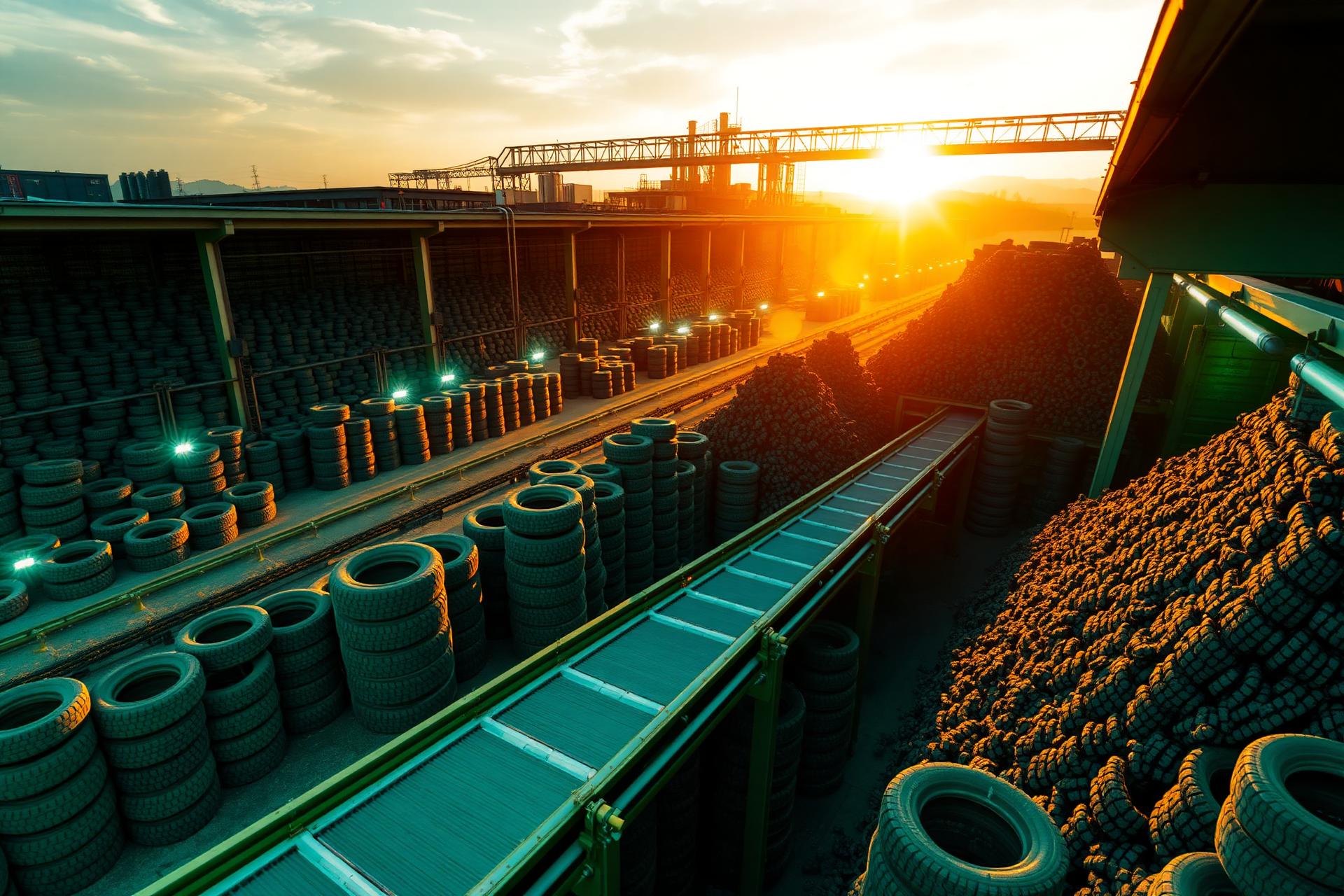 TN Eco Recycling tire processing facility in Cookeville, Tennessee